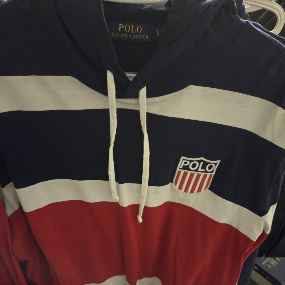 EUC Polo hoodie shirt